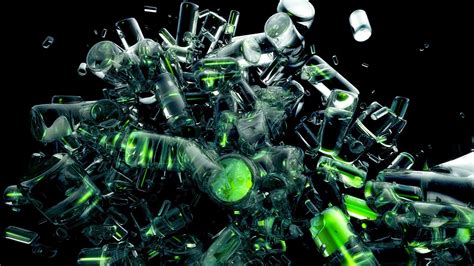 2560x1440 Bottles Explosion Glass 1440p Resolution Wallpaper Hd 3d