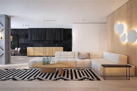 Black White And Wood Two Masterclass Examples Of Contemporary Style