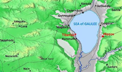 Maps Of Sea Of Galilee