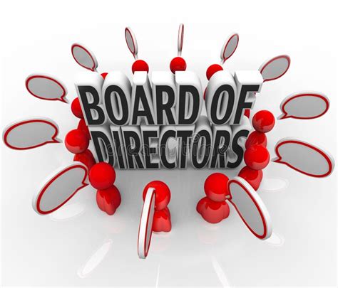 Board Of Directors People Speech Bubbles Discussion Company Lead Stock