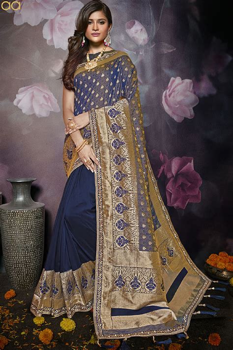 exclusive stone work designer sarees — womenz fashion