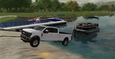 Bennington Pontoon Boat V20 Fs22 Farming Simulator 22 Mod Fs22 Mod