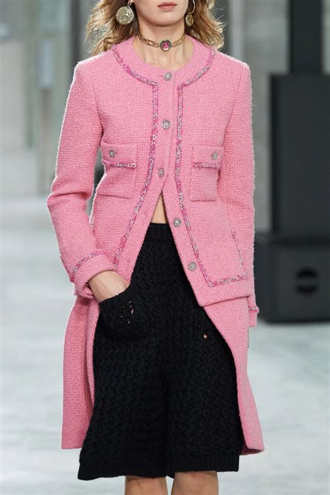 Chanel Wool Coat With Patch Pockets In Pink — Ufo No More