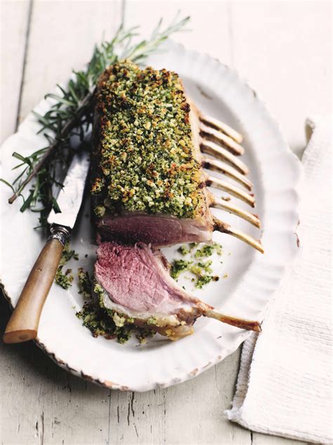 rack of lamb with a herb crust recipe lamb recipes food inspiration food photography