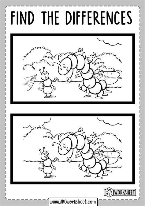 Spot The Difference Worksheet Free Printable Activities Free Vrogue