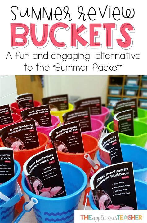 Summer Review Buckets Alternative To Summer Packets