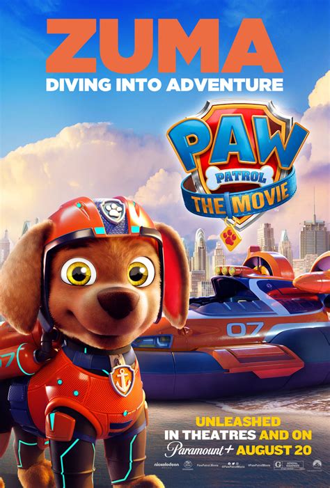 Paw Patrol The Movie Cast Featurette And Character Posters Lrm