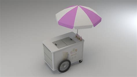 Ice Cream Cart 3d Model Cgtrader