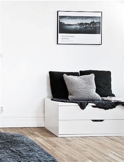Ikea 'Nordli' drawers as bench | Ikea budget | Pinterest | Bench