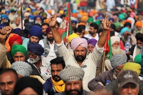 A protest march was taken out from the local gurdwara singh. Farmers' protest: Rs 50,000 cr business loss in Delhi-NCR ...