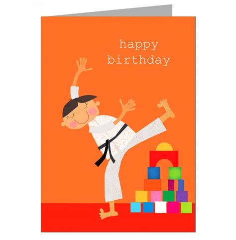 Martial Arts Birthday Card By Kali Stileman Publishing