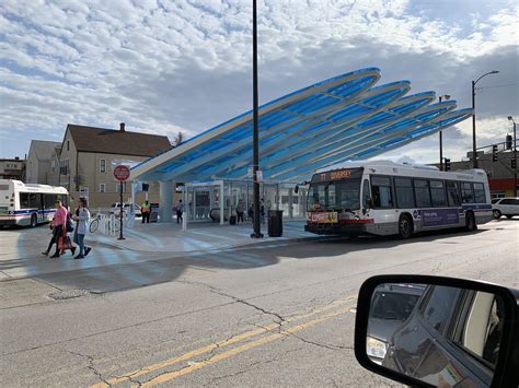 Check Out The Shadows From The Overhang At The New Belmont Blue Line