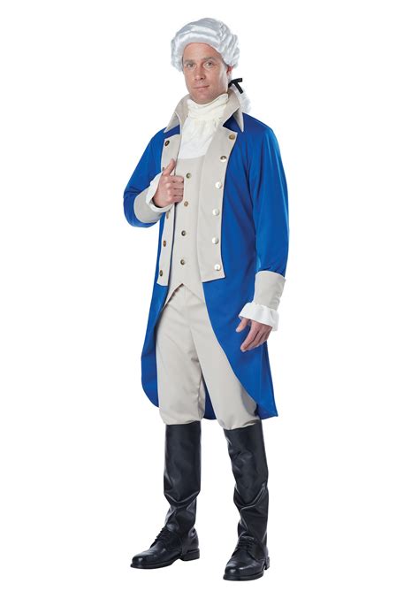 I spend the first quarter of the year researching costumes and trying to come up with something unique for my mom to make. Adult George Washington Costume