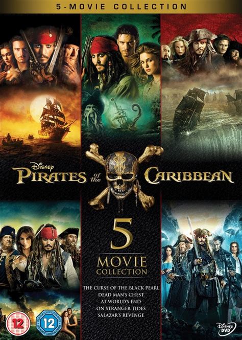 Pirates Of The Caribbean 5 Movie Collection Dvd Box Set Free