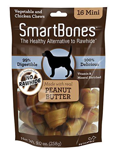 Smartbones Peanut Butter Dog Chew Mini 16 Piecespack Pricepulse