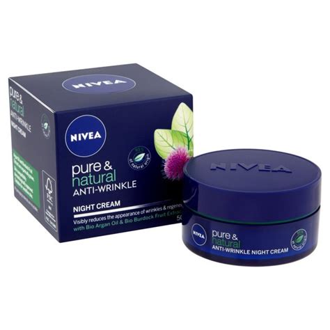 Nivea Pure And Natural Facial Anti Wrinkle Night Cream Skin Care