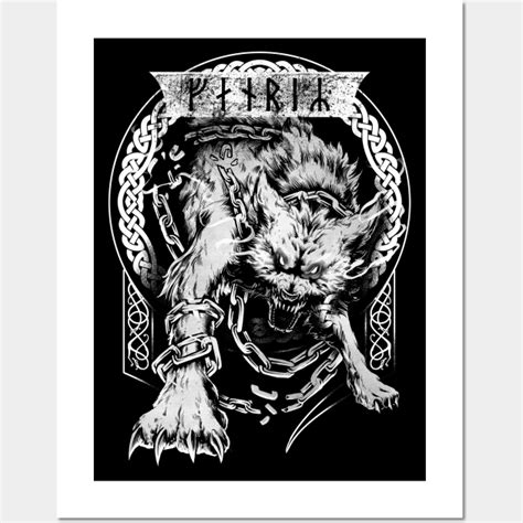 Fenrir Wolf Viking Norse Mythology Ragnarok Fenrir Wolf Posters And
