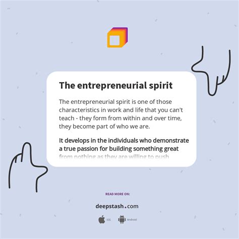 The Entrepreneurial Spirit Deepstash
