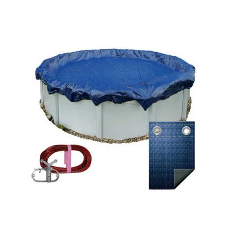 Pooltux 12 Winter Above Ground Round Pool Cover 10 Yr Winterpill And Air