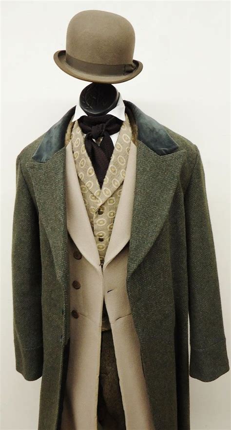 Tc Choice 1860s 1870s Pa Suit W Overcoat Victorian Mens