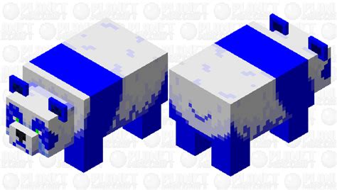Blue Panda Minecraft Mob Skin