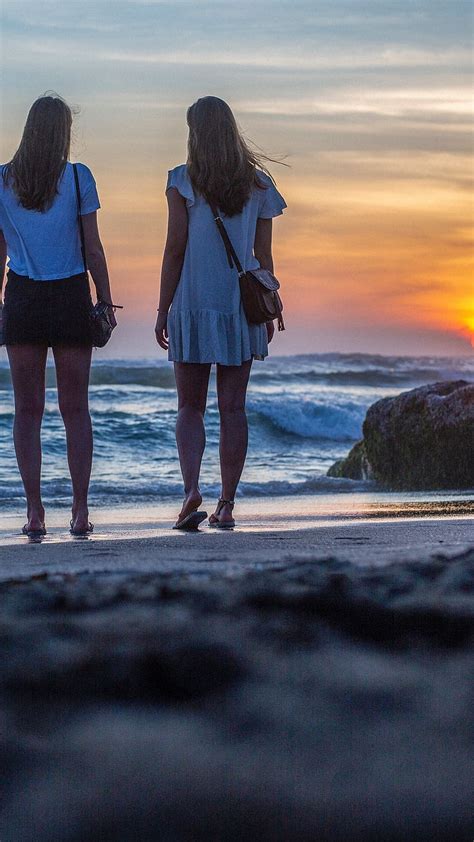 Two Best Friends Sunset Shoot Hd Phone Wallpaper Peakpx