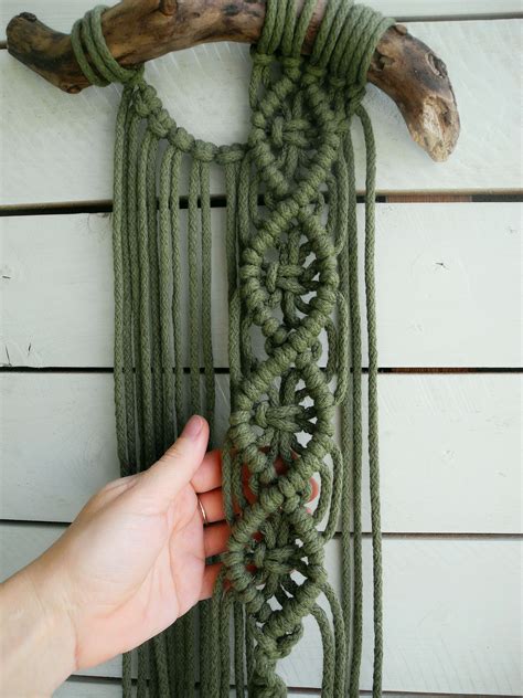 Macrame Pattern For Beginners Macrame Wall Hanging Step By Etsy