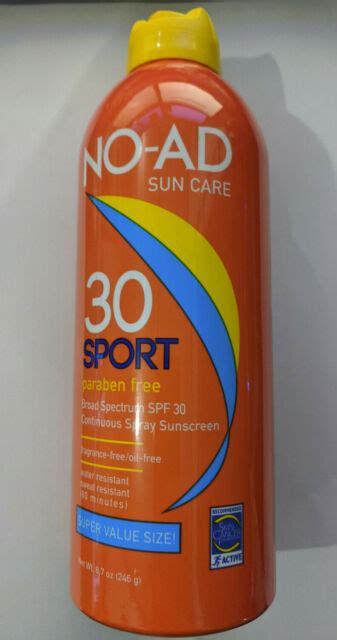 No Ad Spf 30 Sport Continuous Spray Sunscreen 10 Oz For Sale Online Ebay