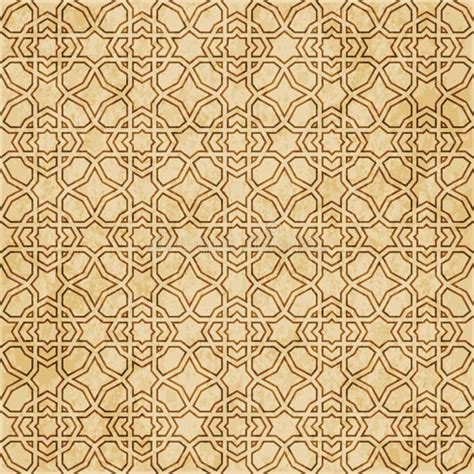 Retro Brown Islam Seamless Geometry Pattern Background Eastern Style