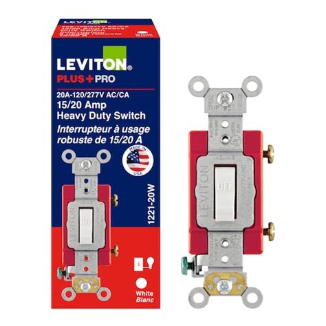 Leviton 20 Amp Commercial Grade Combination Two Single Pole Toggle