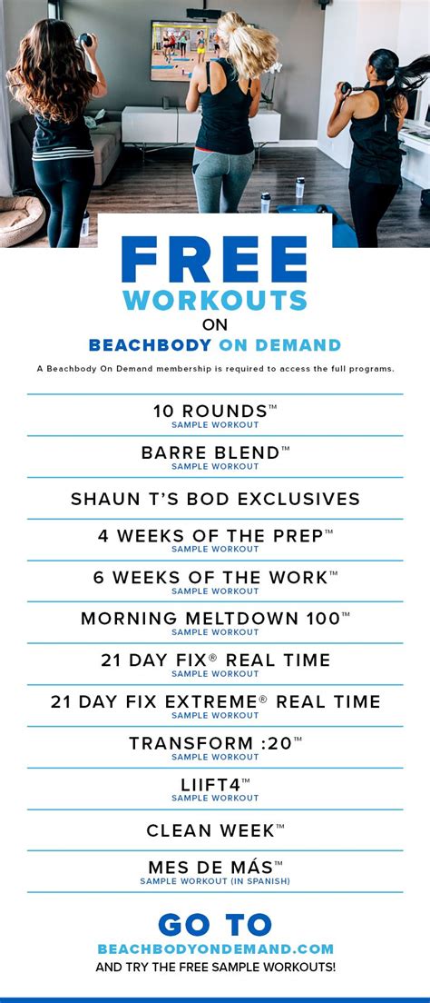 Free Workouts Beachbody On Demand The Beachbody Blog Beachbody
