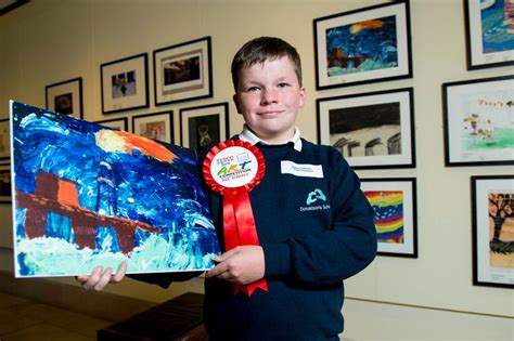 West Lothian Pupil Celebrating After Scooping Top Place In National Art