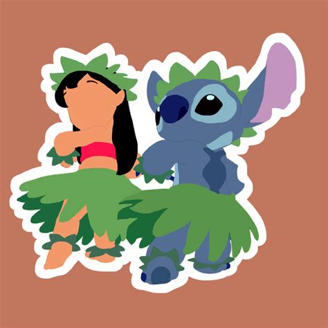 Disney Duos Vinyl Stickers Etsy Lilo And Stitch Disney Duos Cute
