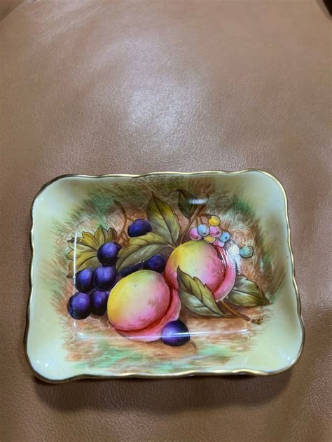 Porcelain Fruit Plate Aynsley Soap Dish Trinket Holder Key Catcher