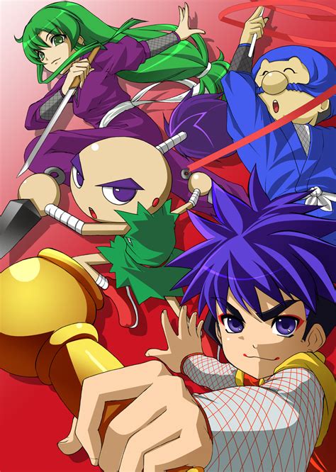 Yae Goemon Sasuke And Ebisumaru Ganbare Goemon Drawn By Toron