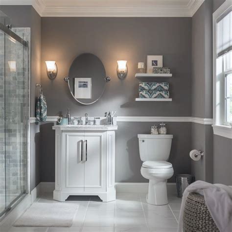 Gray Bathroom Color Schemes For Small Bathrooms