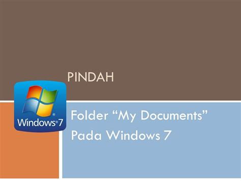 Memindahkan Folder My Documents Pada Windows 7 Music Youtube