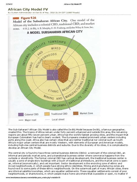 African City Model Pdf