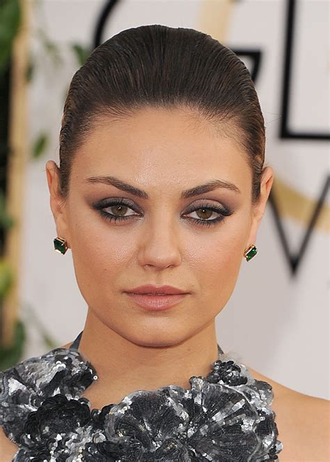 Mila Kunis Channeled Her Inner Black Swan With Smoky Eye Shadow And A