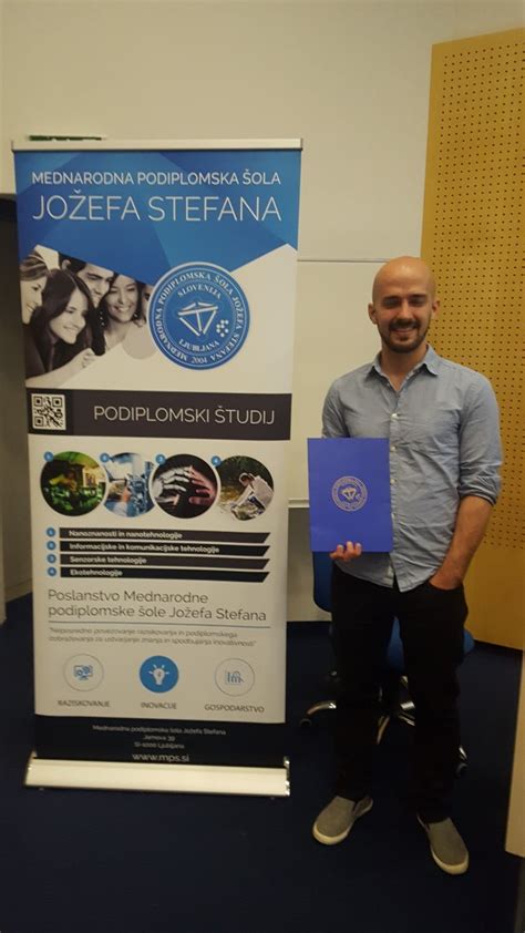 Congratulations To Matej Kocen Award Ceremony At The 10th Jožef Stefan