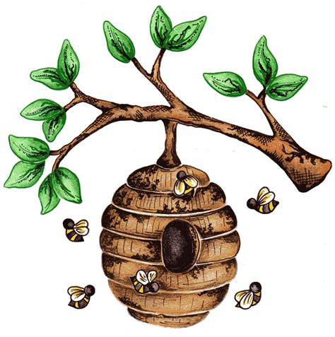 Free Beehive Clipart Pictures Clipartix