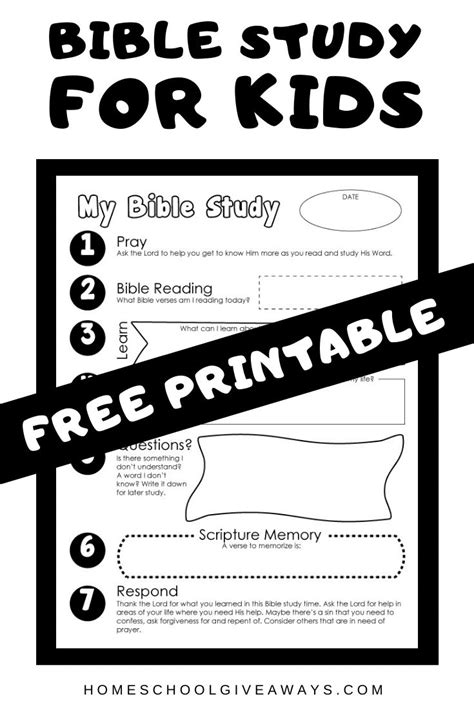 Free Printable Bible Study For Kids Bible Study Printables Bible