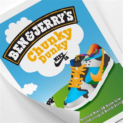 Nike Sb X Ben And Jerrys Dunk Low Chunky Dunky Special Box Closeup