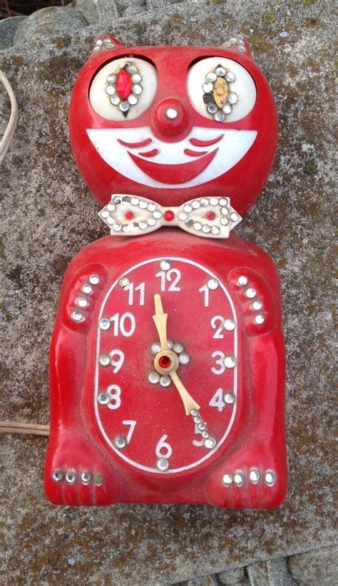 Vintage Kit Kat Klock Clock For Repair Or Parts Works Clock Wall