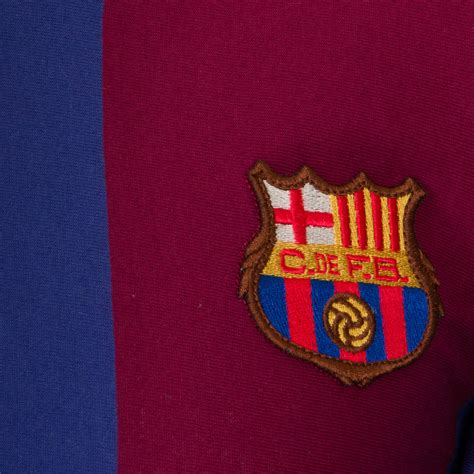 Fc Barcelona Official Football T Mens 1974 1979 Retro Home Kit Shirt