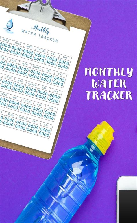 This Contains Keep Track Of Your Daily Weekly And Monthly Water