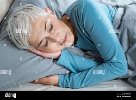 Mature Woman Asleep Bed Hi Res Stock Photography And Images Alamy