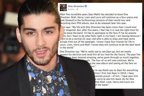 zayn malik quits one direction updates and reaction as singer leaves in the middle of world