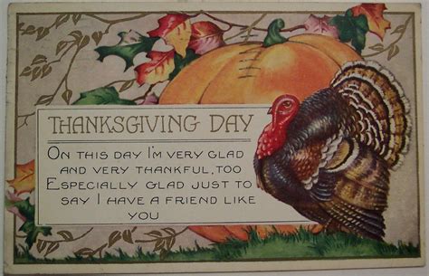vintage thanksgiving day postcard dave flickr