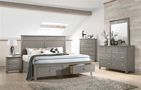 American freight & sears outlet have combined. Spencer Grey Storage Bedroom Set | Urban Furniture Outlet